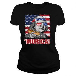 Benjamin Franklin Murica Happy The 4th Of July American Flag shirt