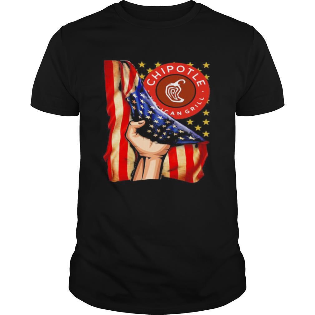 Chipotle mexican grill american flag independence day shirt
