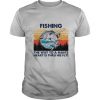 Fishing the way to a man’s heart is thru his fly vintage retro shirt