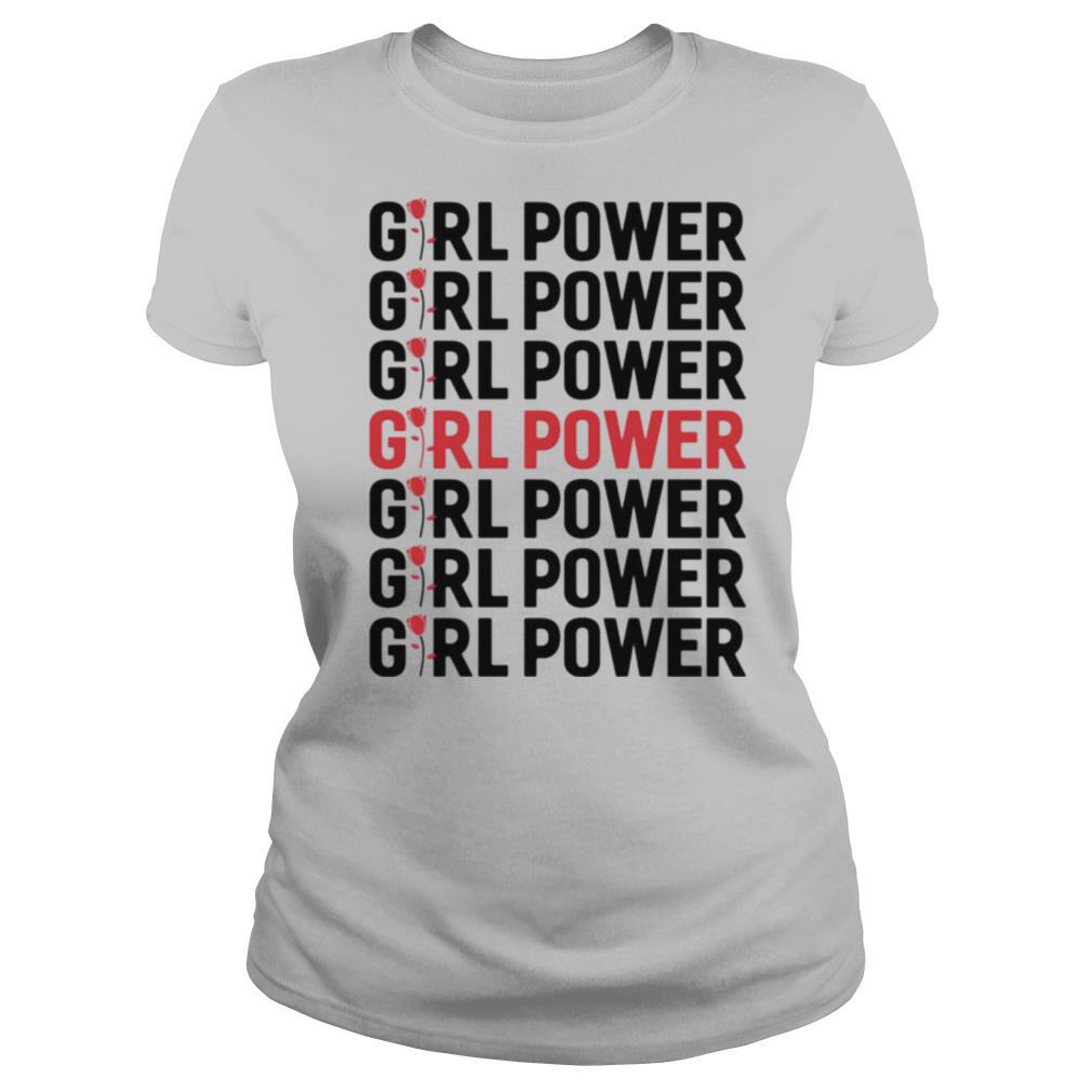 Girl Power Red Black shirt