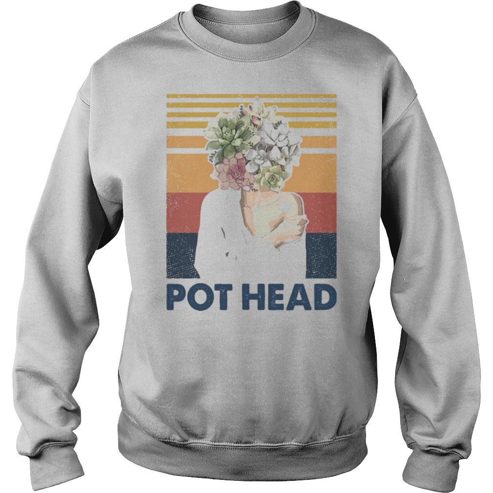 Girl pot head vintage retro shirt