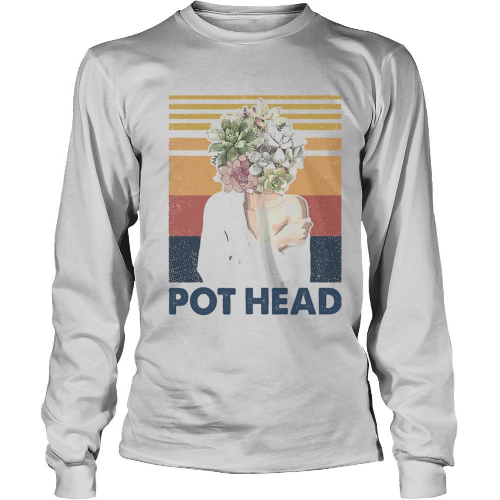 Girl pot head vintage retro shirt