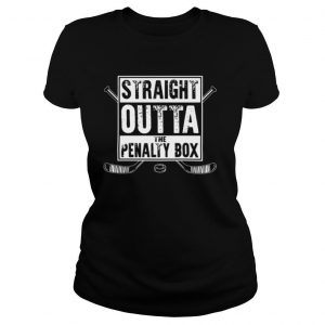 Hockey straight outta the penalty box line shirt