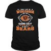 I May Live In Wisconsin But On Game Day My Heart And Soul Belong To Bears shirt