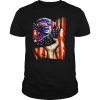 Independence Day Trump glasses flag america shirt