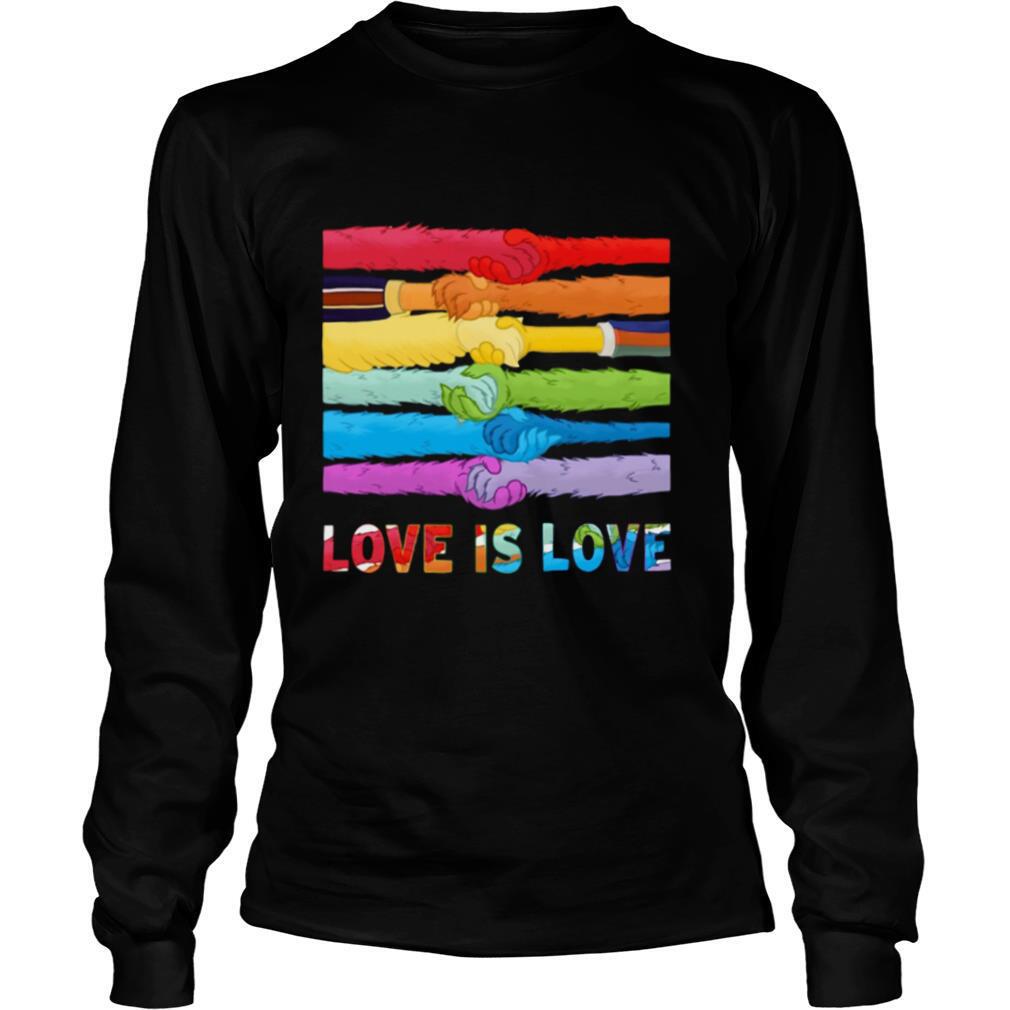 LGBT Hold Hand Love Is Love shirt