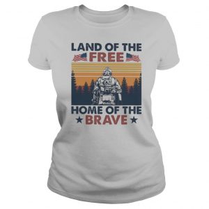 Land of the free home of the brave vintage retro shirt