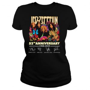 Led Zeppelin Butterfly 52 Anniversary 1968 2020 Signatures shirt