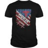 Nurse heartbeat american flag independence day shirt
