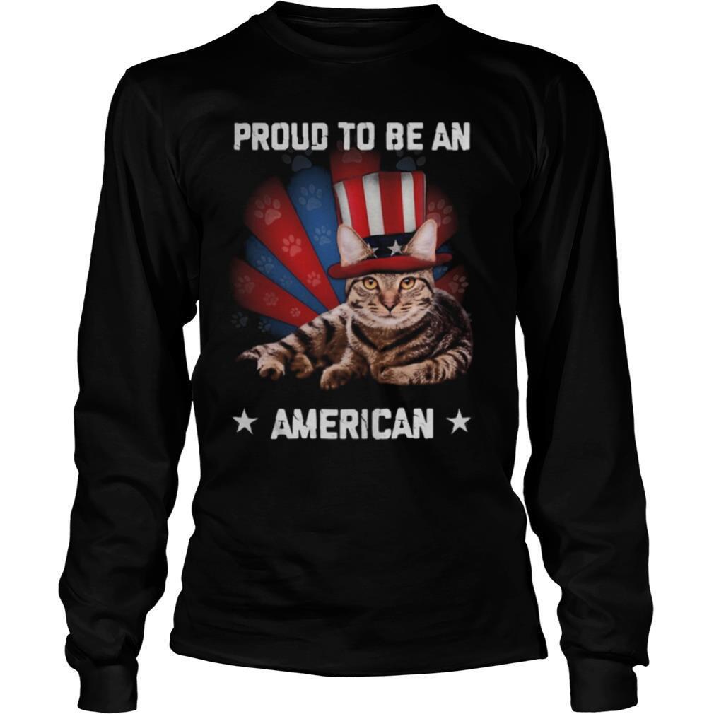 Proud to be a Cat American flag veteran Independence day shirt