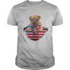 Shar pei waist pack american flag independence day shirt