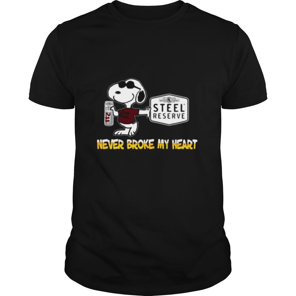 Snoopy Steel Reserve Never Broke My Heart shirt