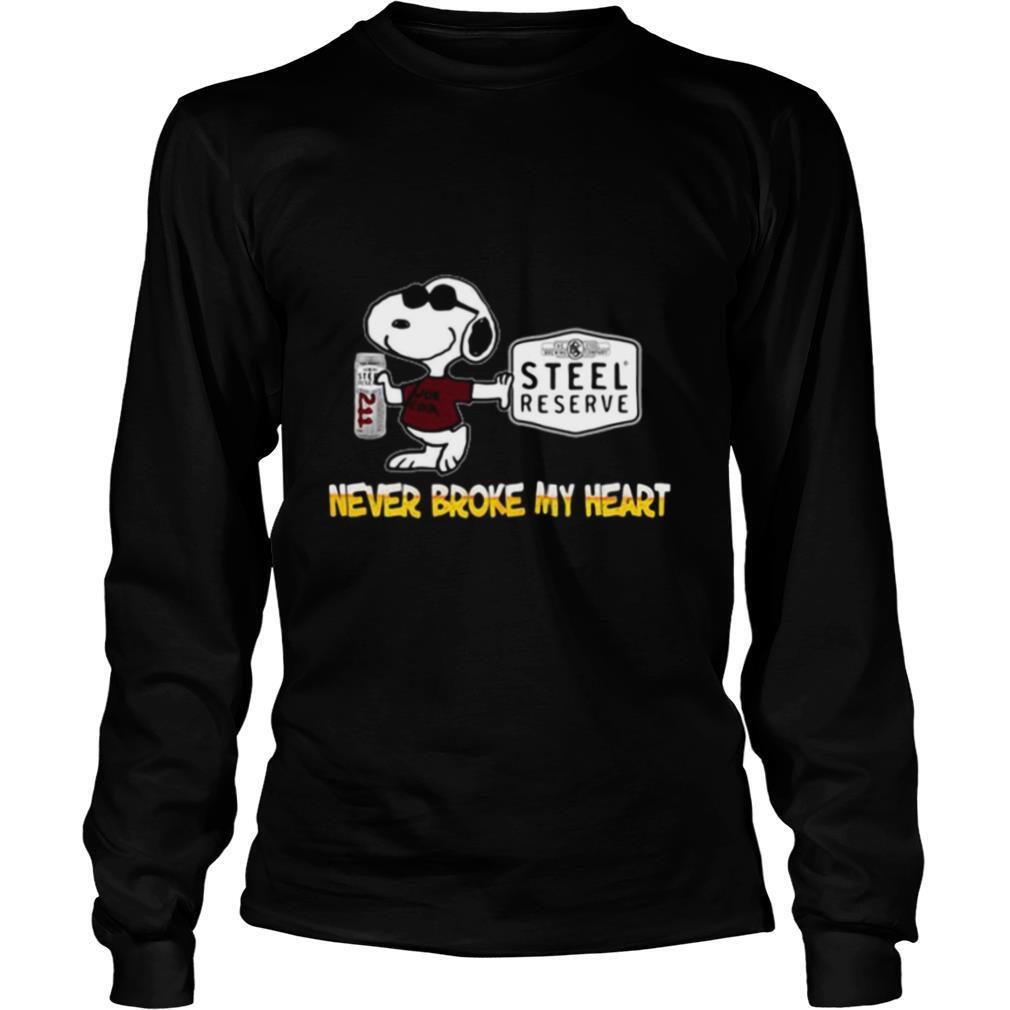 Snoopy Steel Reserve Never Broke My Heart shirt