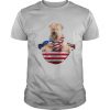 Soft coated wheaten terrier waist pack american flag independence day shirt