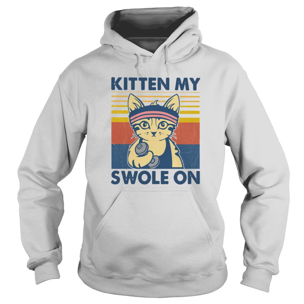 Strong Cat Kitten My Swole On Vintage shirt