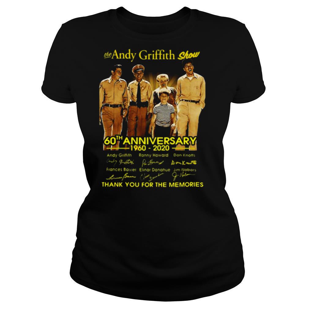 The Andy Griffith Show 60th Anniversary 1960 2020 Thank You For The Memories Signatures shirt