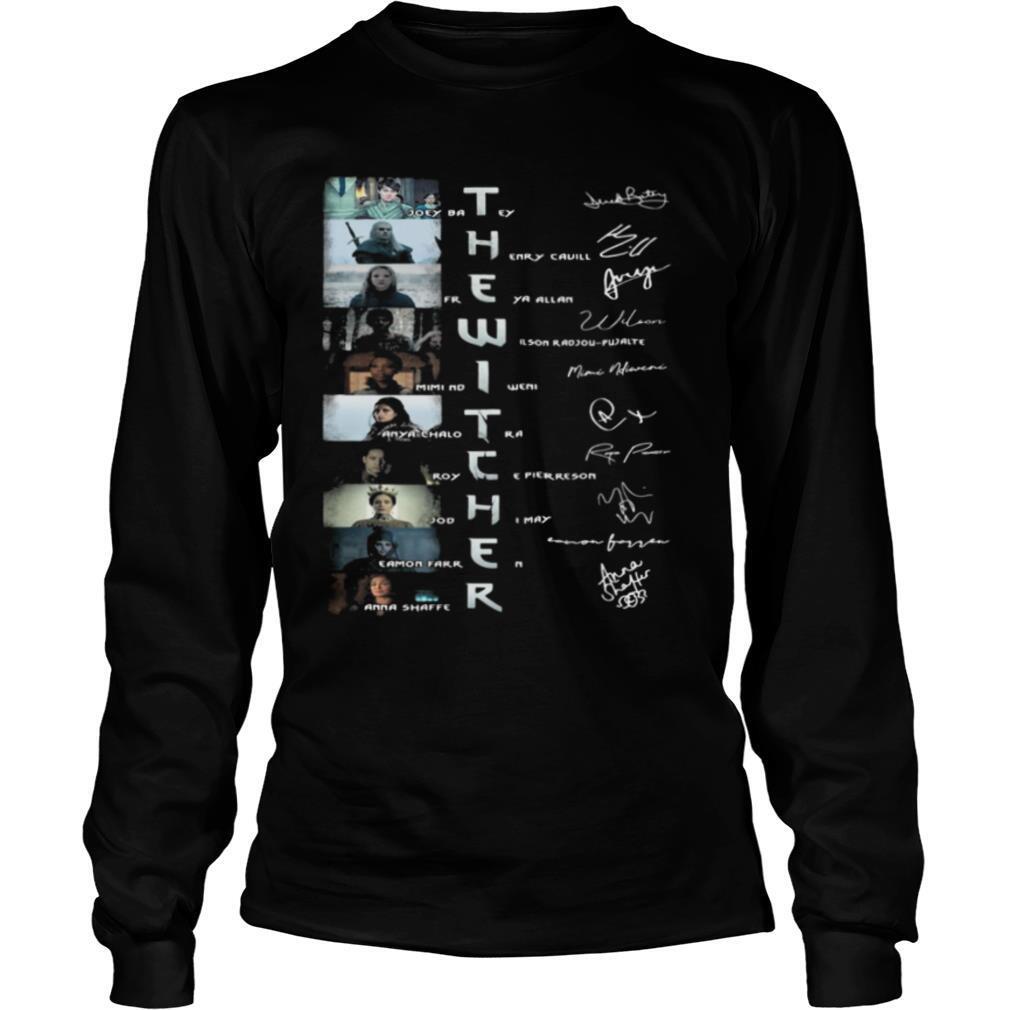 The witcher movie characters signatures shirt
