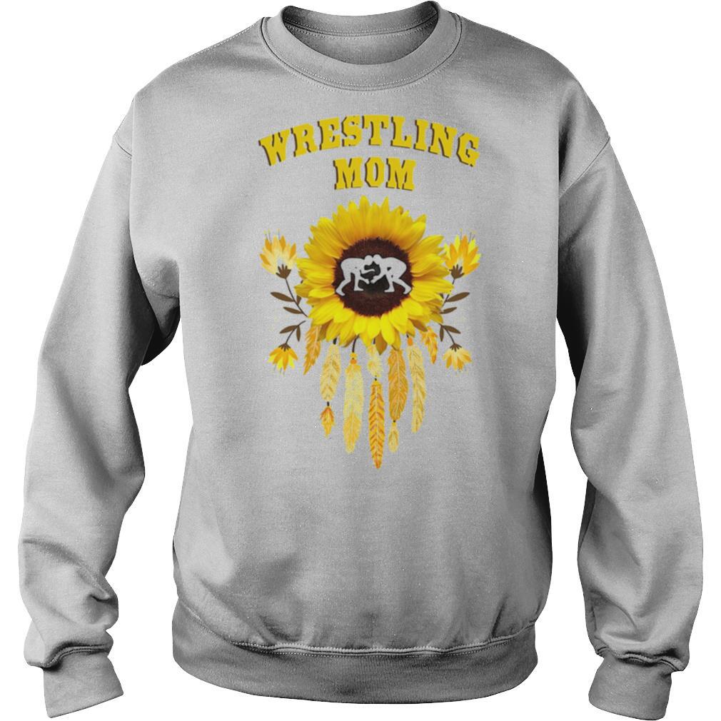 wrestling mom sunflowers shirt