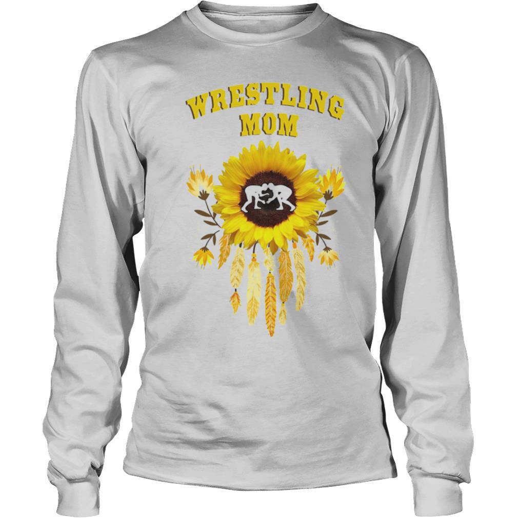 wrestling mom sunflowers shirt