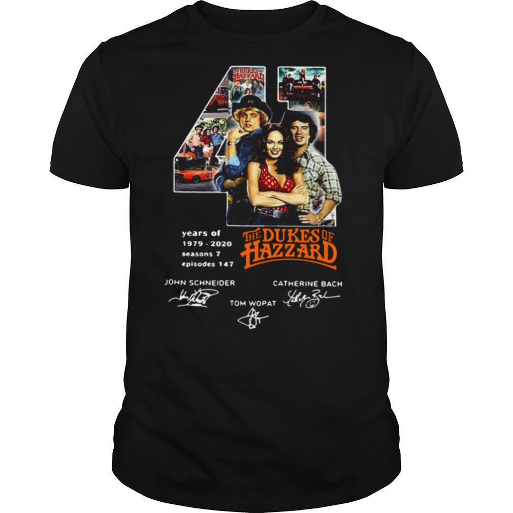 41 Years Of 1979 2020 The Dukes Of Hazzard Signatures shirt