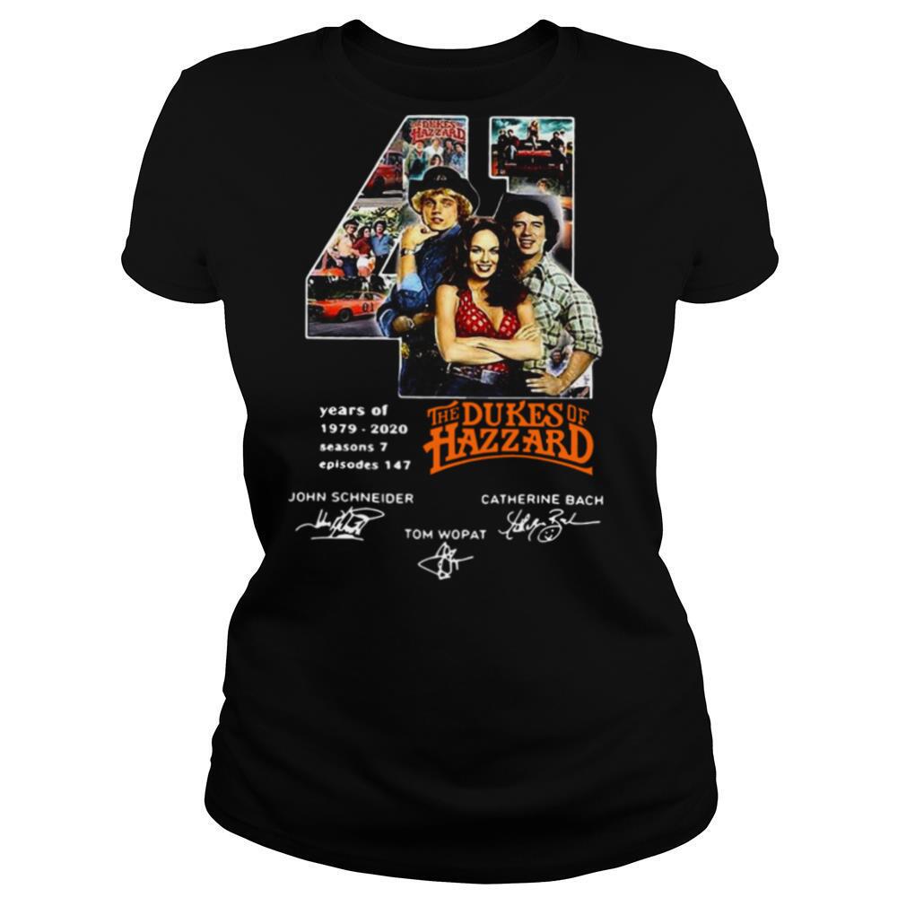 41 Years Of 1979 2020 The Dukes Of Hazzard Signatures shirt