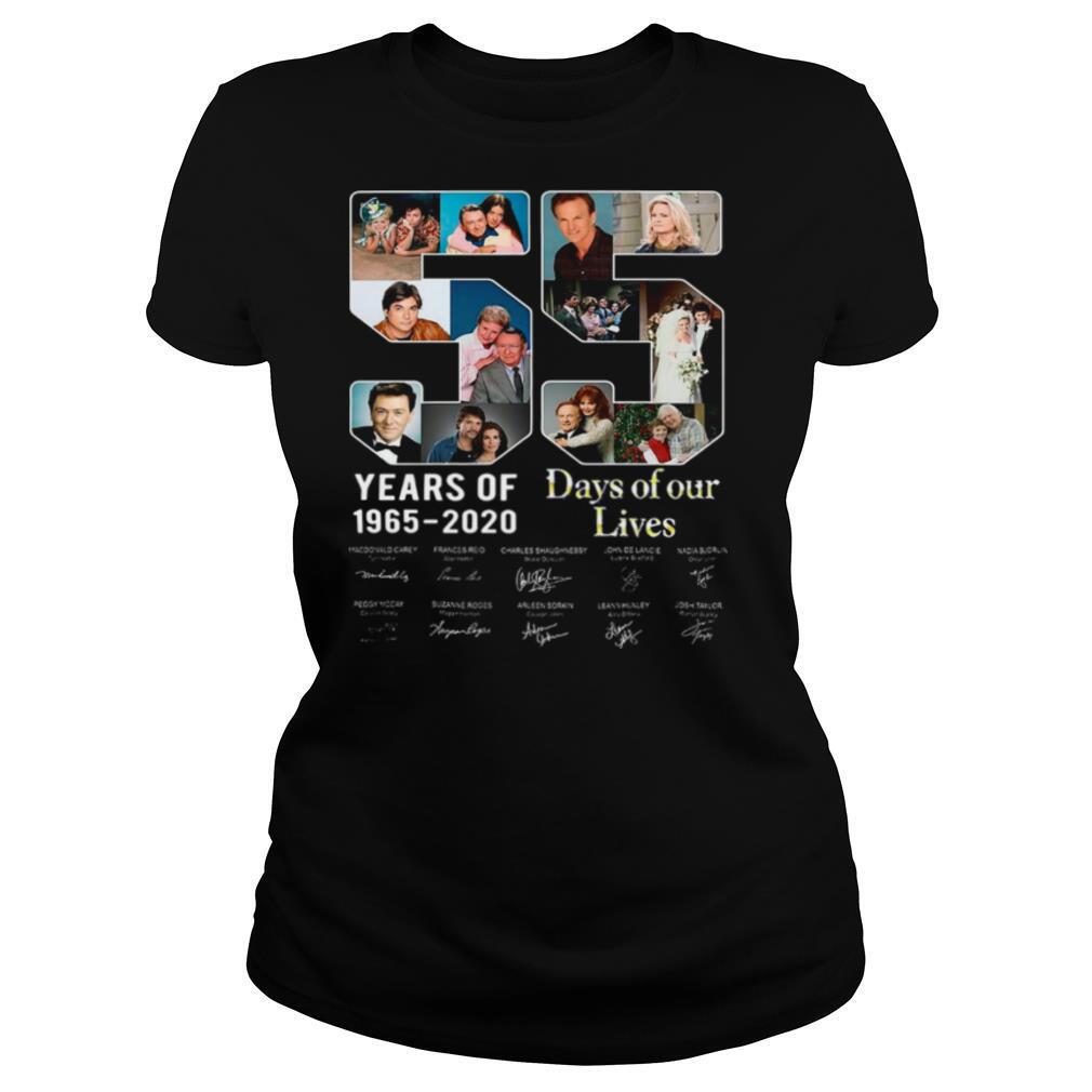 55 Year Of Days Of Our Lives 1965 2020 Signatures shirt
