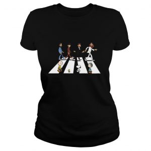 Abbey Road The Beatles And Peanuts Crosswalk shirt