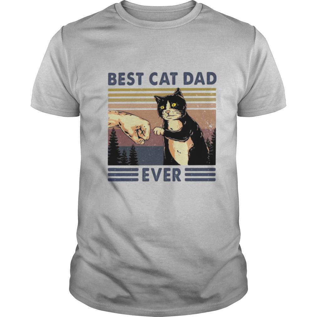 Best cat dad ever vintage retro shirt