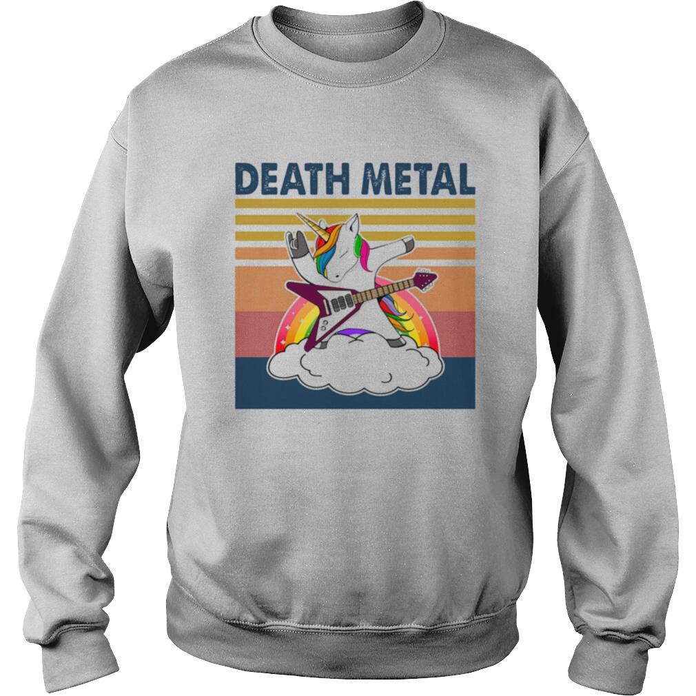 Death Metal Unicorn Vintage Retro shirt