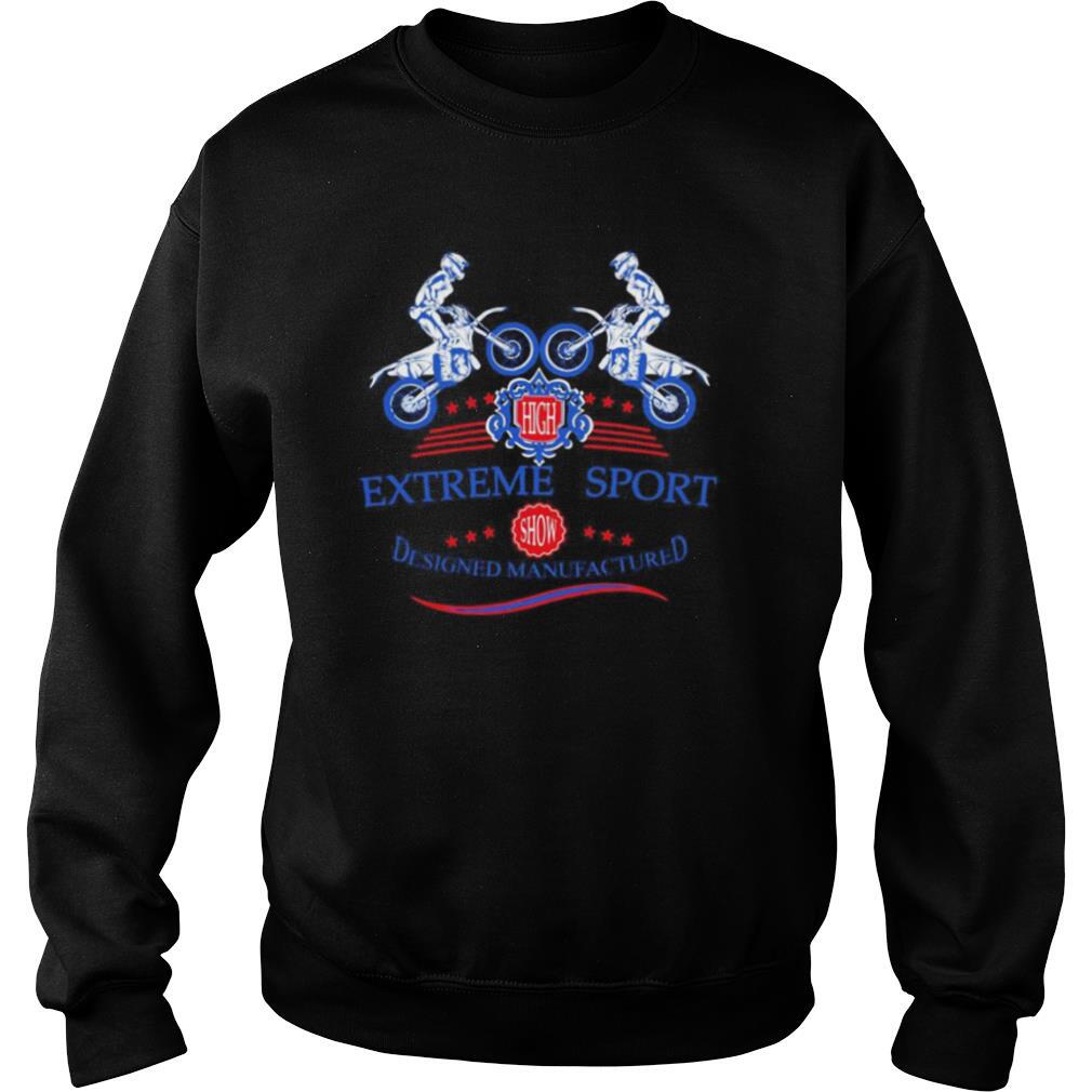 Extreme sport designed manufactured motocross shirt