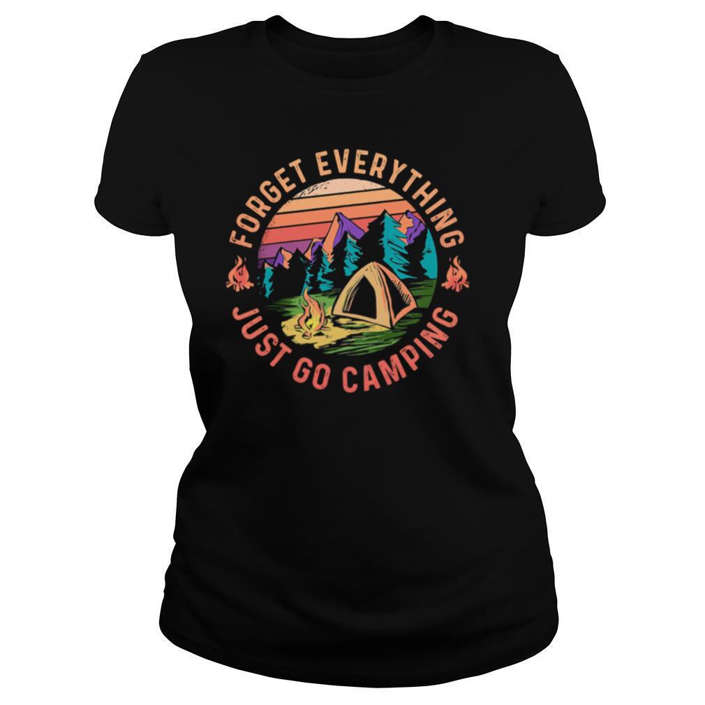 Forget Everything Just Go Camping Vintage Retro shirt