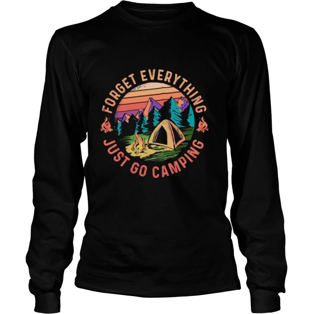 Forget Everything Just Go Camping Vintage Retro shirt