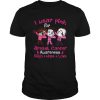 Halloween horror characters i wear pink for breast cancer awareness faith hope love shirt