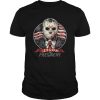 Halloween michael myers jason for president american flag independence day shirt