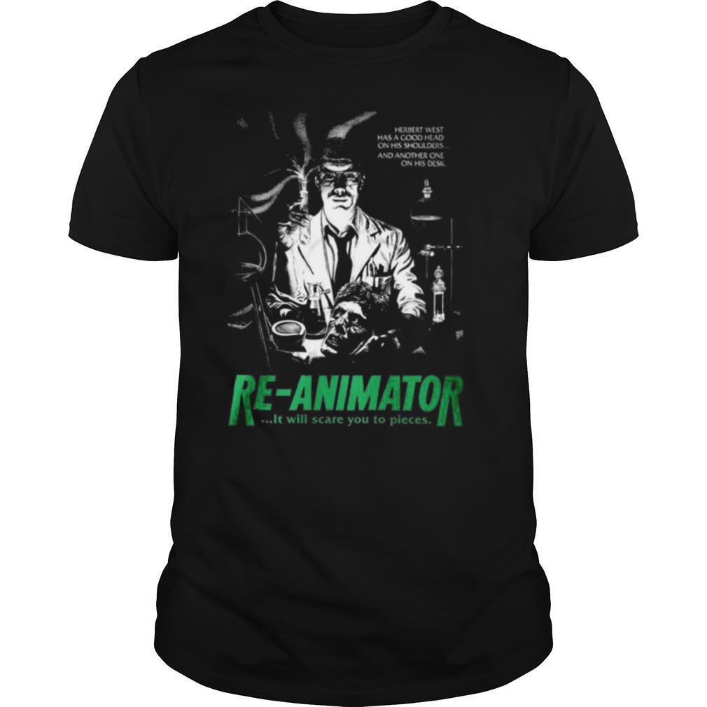 Herbert west has a good head on his shoulders and another one his desk re animator shirt