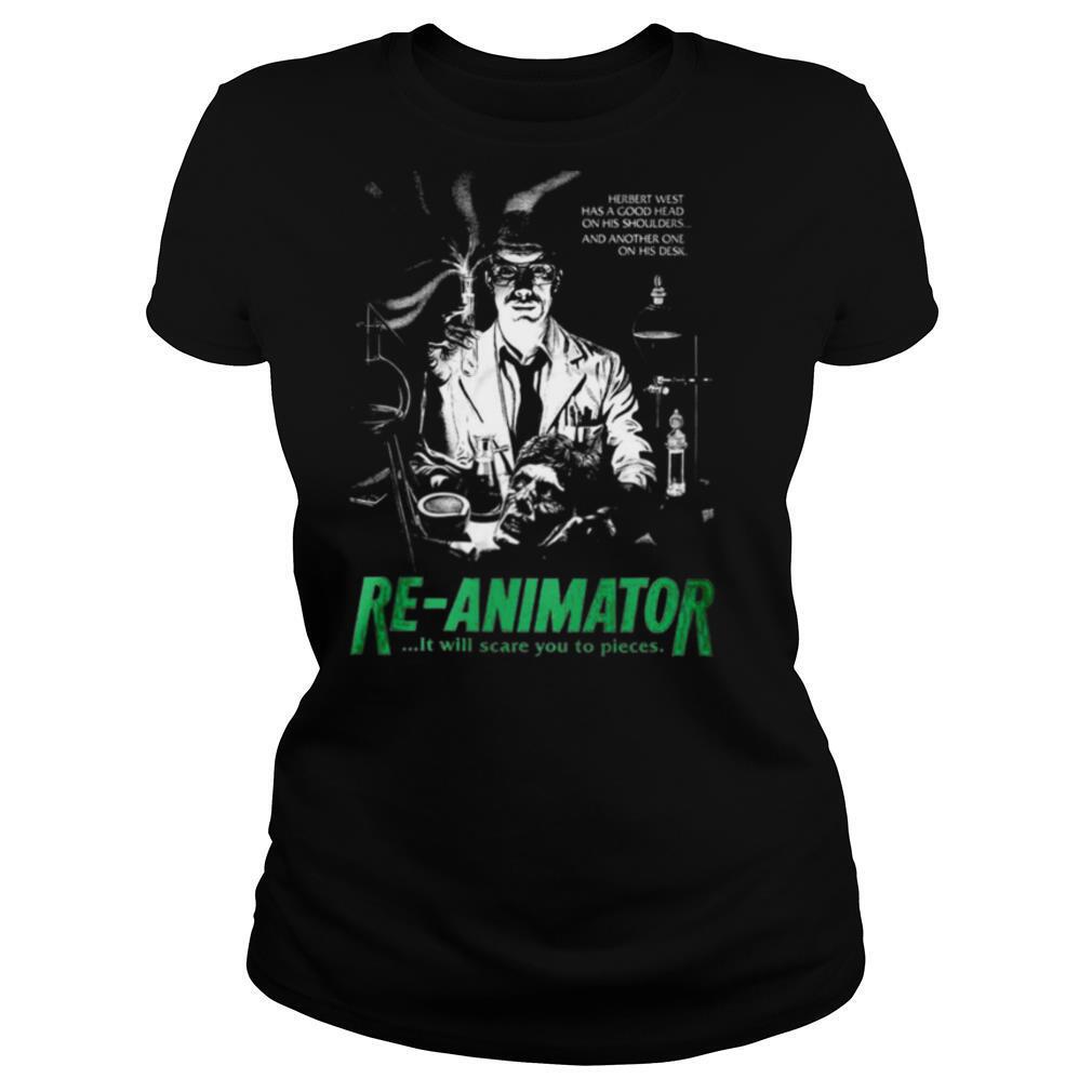 Herbert west has a good head on his shoulders and another one his desk re animator shirt
