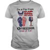 I’m A Flip Flops Wine And Freedom Kind Of Girl Cup American Flag Independence Day shirt