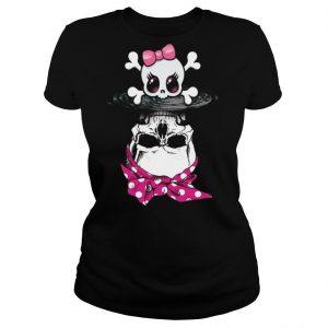 Lady Skull Bow Water Mirror Reflection shirt