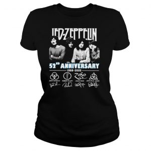 Led zeppelin 52nd anniversary 1968 2020 thank you for the memories signatures shirt