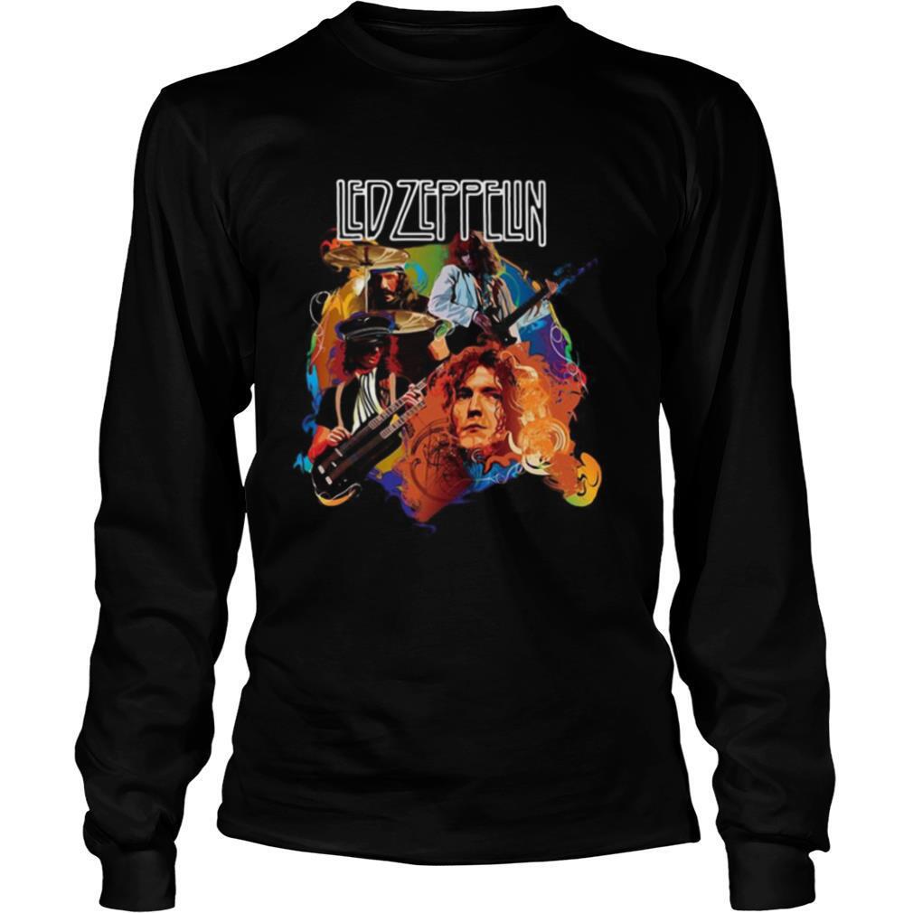 Led zeppelin band members playing guitar shirt