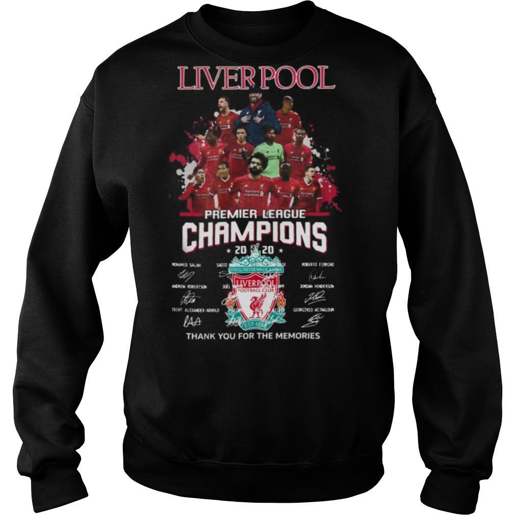 Liverpool Fc Premier League Champions 2020 Signature shirt