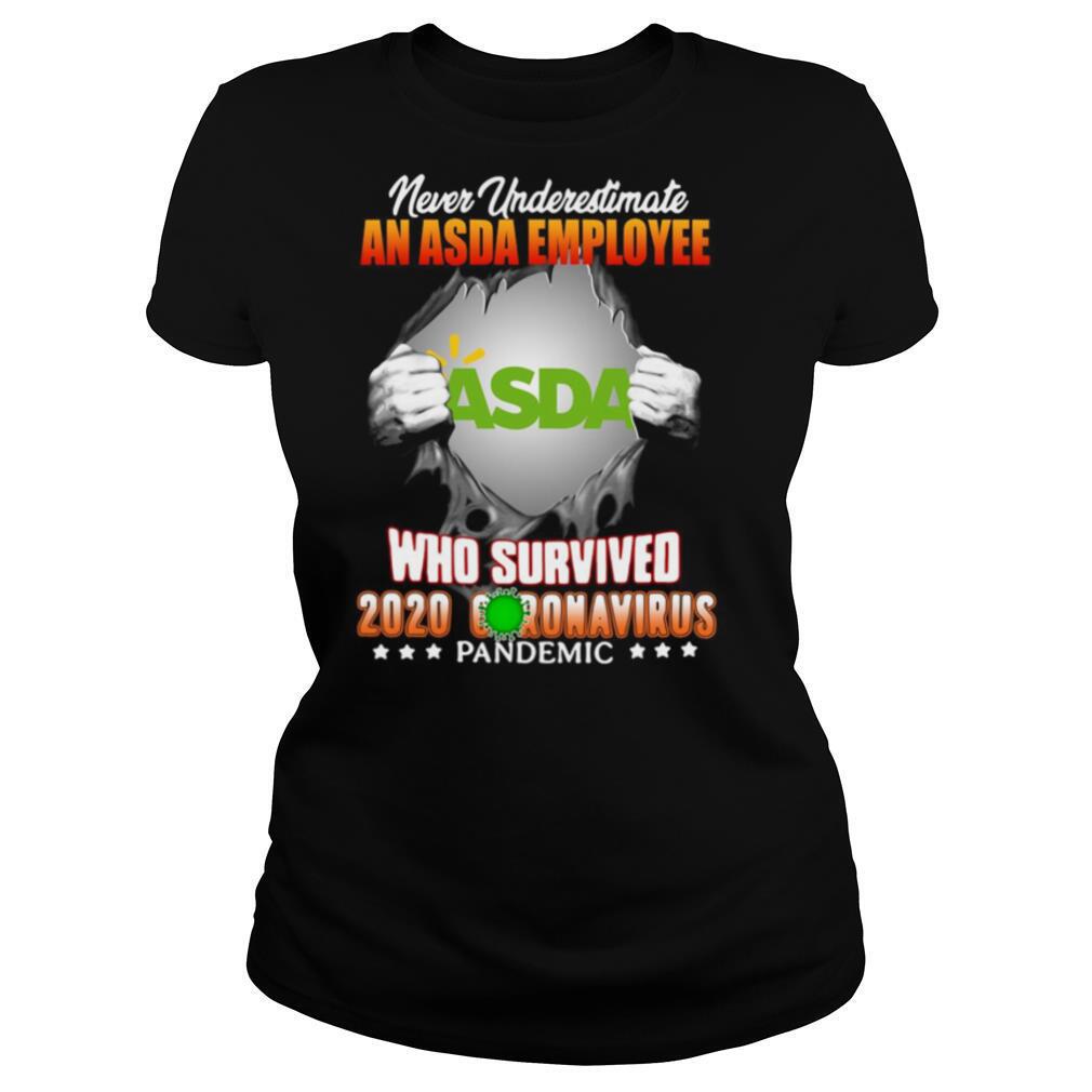 Never Underestimate An ASDA Employee Asda Who Survived 2020 Coronavirus Pandemic shirt