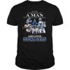 Never underestimate a man who understands football and loves dallas cowboys shirt