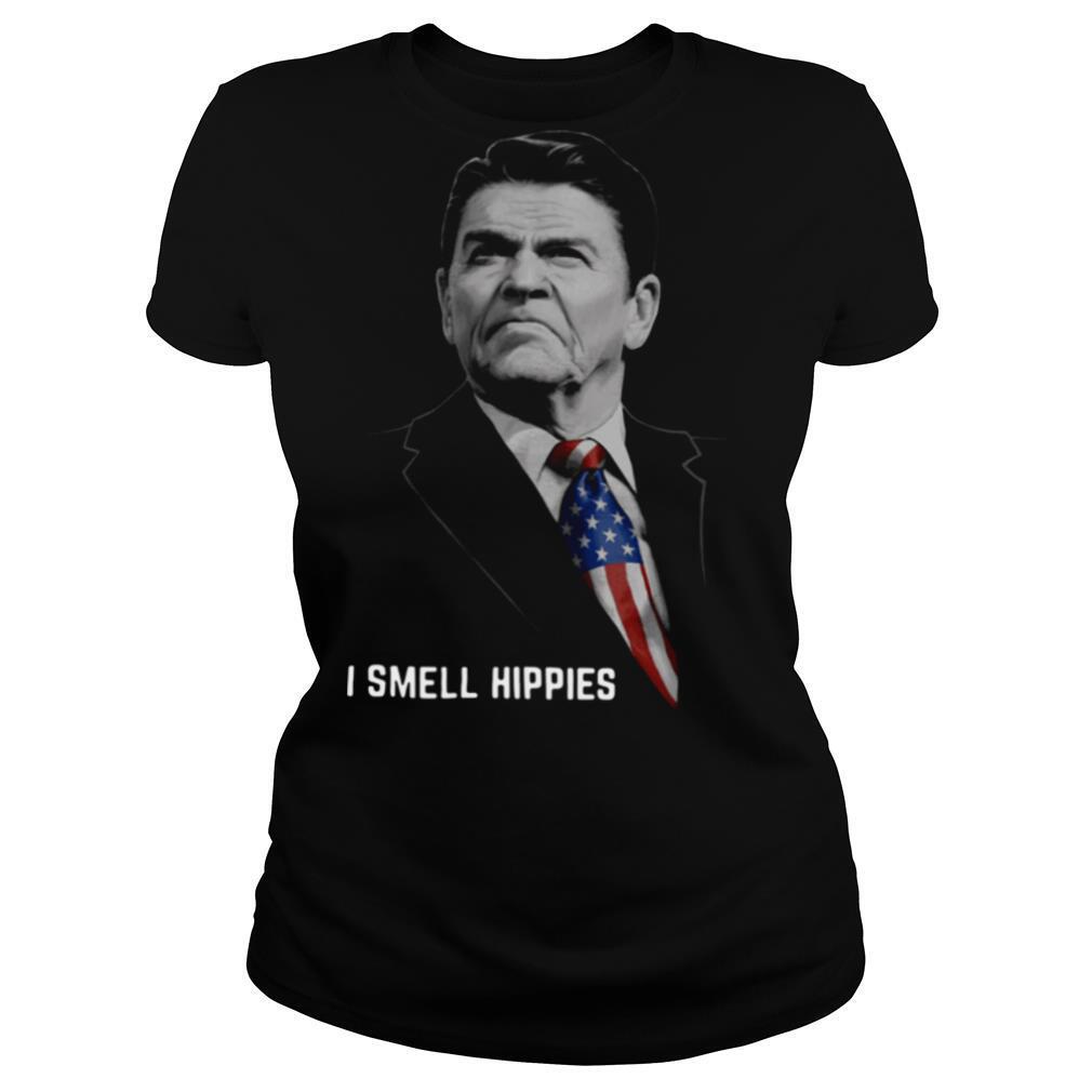 Nice Ronald Reagan I Smell Hippies shirt