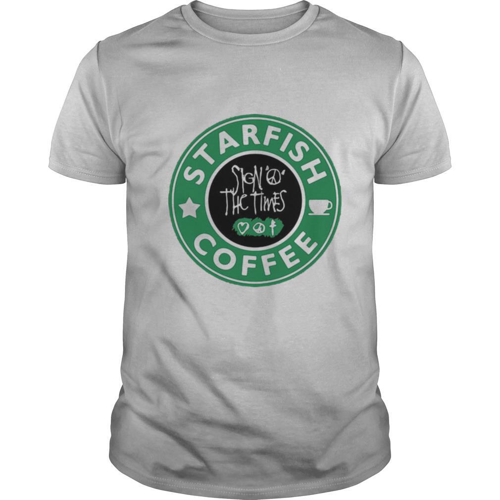 Starfish coffee sign peace the times shirt