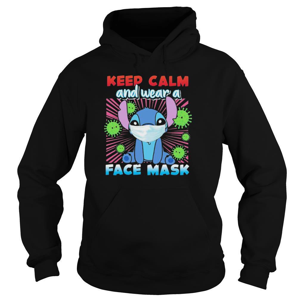 Stitch keep calm and wear a face mask covid 19 shirt