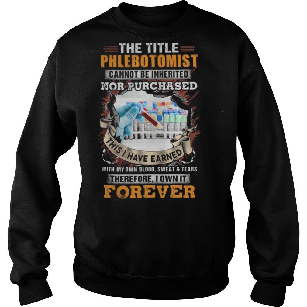 The title phlebot tomist nor purchased forever shirt