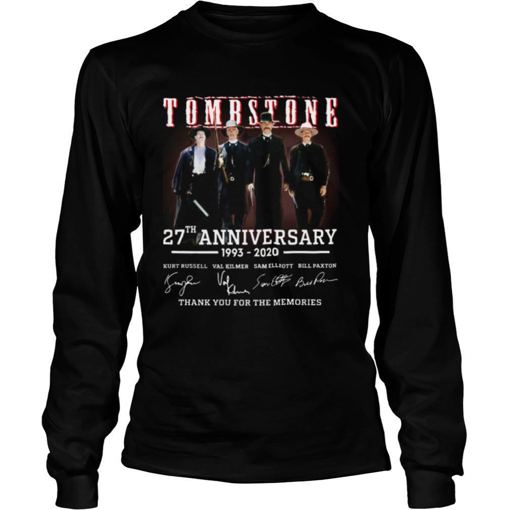 Tombstone 27th Anniversary 1993 2020 All Character Signatures shirt