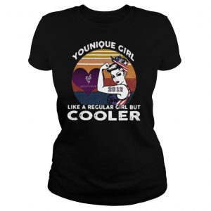 Younique girl like a regular girl but cooler 2012 vintage retro shirt