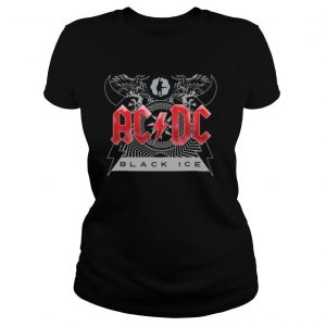 Acdc band black ice shirt